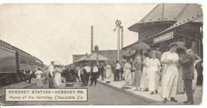 Postcards such as this one were used to promote Milton Hershey's model industrial town.