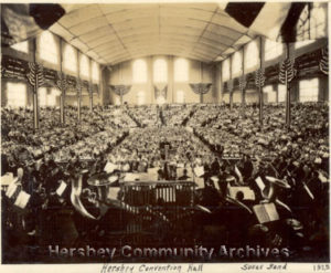 John Philip Sousa at the podium, Hershey Convention Hall. July 4, 1925