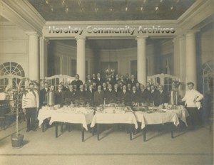 Hershey YMCA and the Busy Men’s Doggy Bow-Wow at a dinner held at the Hershey Cafe. 3/1913